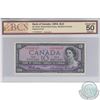 BC-40bA.  1954 Bank of Canada Replacement $10, Beattie-Rasminsky, S/N: *A/D0046447, BCS AU-50, Origi