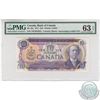 BC-49c.  1971 Bank of Canada Descending Ladder $10, Lawson-Bouey, S/N: TW7654321, PMG CUNC-63, EPQ.