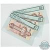 BC-55a.  Group lot of three 1986 Bank of Canada Changeover $2, Crow-Bouey, S/N: AUH3615428-430, all 