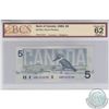 BC-56c-i.  1986 Bank of Canada Changeover $5, Bonin-Thiessen, S/N: ANH1415104, BCS CUNC-62, Original
