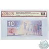 Image 1 : BC-63aA.  2001 Bank of Canada Replacement $10, Knight-Thiessen, S/N: FDU9426384, BCS CUNC-63, Origin