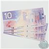 Image 1 : BC-63b.  3 Consecutive 2001 Bank of Canada $10, Knight-Dodge, S/N: FDZ9770071-73 all in UNC Conditio
