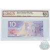 Image 1 : BC-63c.  2001 Bank of Canada Changeover $10, Jenkins-Dodge, Printed in 2003, S/N: BEK9485621, BCS CU