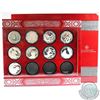 Image 1 : RCM Issue: 2010 to 2021 Canada RCM Issued $15 Fine Silver Lunar LOTUS 12-Year Deluxe Subscription Di