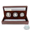 RCM Issue: 2012 The Queen's Diamond Jubilee 'Royal Silver 3-coin Set' - 4000 Sets!  Coins come encap