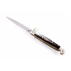 Campolin Italian Buffalo Horn Switchblade Knife