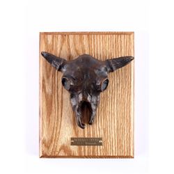G.C. Wentworth Buffalo Skull Bronze Sculpture
