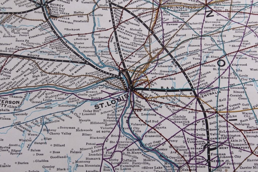 Burlington Route - Map of the West CBQ Railroad
