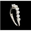 Image 4 : 0.50 ctw Diamond Ring - 18KT White Gold