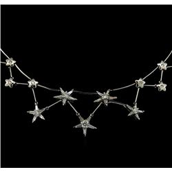 3.00 ctw Diamond Necklace - 18KT White Gold