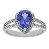 Image 2 : 1.93 ctw Tanzanite and Diamond Ring - 14KT White Gold