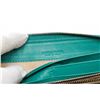 Image 6 : Bottega Veneta Green Woven Leather Zip Long Wallet