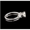 Image 3 : 14KT White Gold 1.10 ctw Diamond Ring