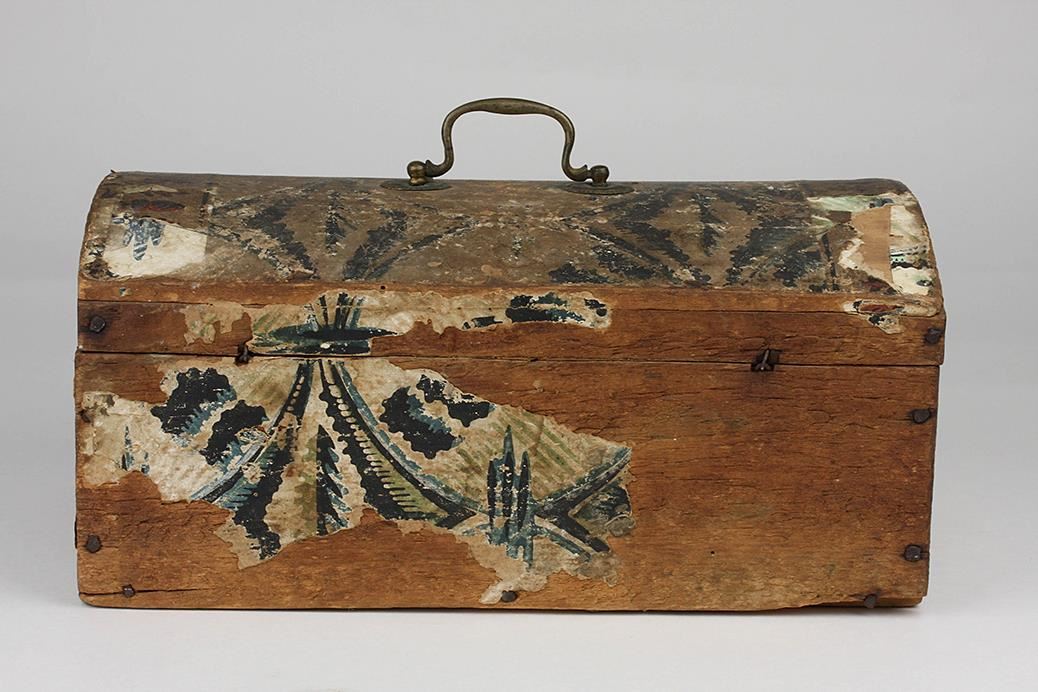 Antique Wallpaper Box Circa 1800s