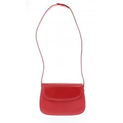 Gucci Red Leather Shoulder Bag