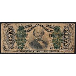 March 3, 1863 Fifty Cent Third Issue Fractional Note - Internal Tear