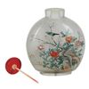 Image 3 : Large, Vintage Chinese Reverse Painted Snuff Bottle "Birds & Flowers"