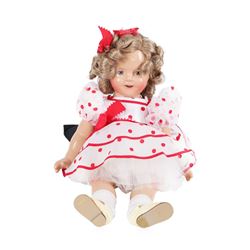 1930s-1940s Composition "Shirley" Doll with Blue Eyes