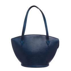 Louis Vuitton Blue Epi Leather St Jacques GM Shoulder Bag