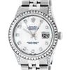 Image 2 : Rolex Mens Stainless Steel MOP Diamond Lugs Datejust Wristwatch