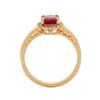Image 2 : 1.7 ctw Ruby and Diamond Ring - 10KT Yellow Gold