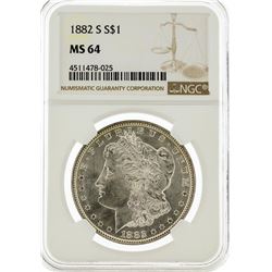 1882-S NGC MS64 Morgan Silver Dollar