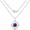 Image 2 : STERLING SILVER AMETHYST PENDANT