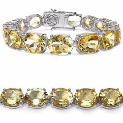 STERLING SILVER CITRINE BRACELET