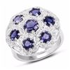 Image 1 : STERLING SILVER IOLITE RING