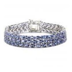 STERLING SILVER TANZANITE BRACELET