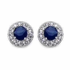 STERLING SILVER SAPPHIRE EARRINGS