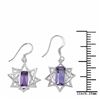 Image 3 : STERLING SILVER AMETHYST EARRINGS