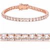 Image 1 : STERLING SILVER MORGANITE TENNIS BRACELET
