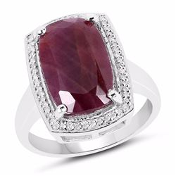 STERLING SILVER RUBY RING
