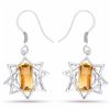 Image 1 : STERLING SILVER CITRINE EARRING