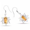 Image 2 : STERLING SILVER CITRINE EARRING