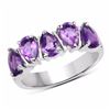 Image 1 : STERLING SILVER AFRICAN AMETHYST RING