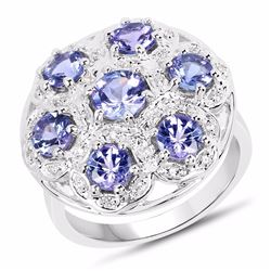STERLING SILVER TANZANITE RING