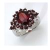 Image 1 : STERLING SILVER HESSONITE GARNET RING