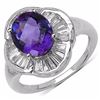 Image 1 : STERLING SILVER AFRICAN AMETHYST RING