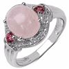 Image 1 : STERLING SILVER MORGANITE RING
