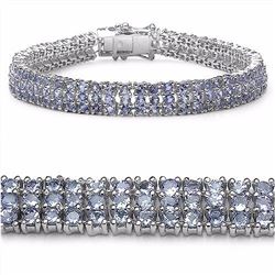 STERLING SILVER TANZANITE BRACELET