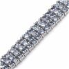 Image 2 : STERLING SILVER TANZANITE BRACELET