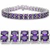 Image 1 : STERLING SILVER AFRICAN AMETHYST BRACELET