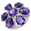 Image 1 : STERLING SILVER AFRICAN AMETHYST RING