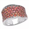 Image 1 : STERLING SILVER ORANGE SAPPHIRE RING