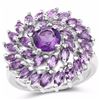 Image 1 : STERLING SILVER AFRICAN AMETHYST RING