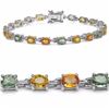 Image 1 : STERLING SILVER MULTI COLOR SAPPHIRE BRACELET