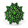 Image 3 : STERLING SILVER CHROME DIOPSIDE RING