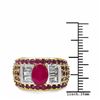Image 3 : STERLING SILVER RUBY RING